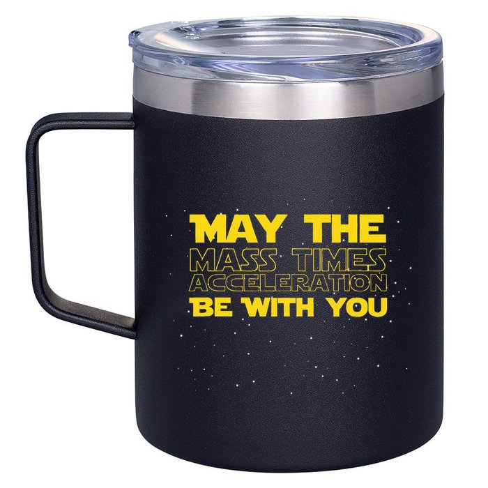 Physics Physicist Mass Times Acceleration 12oz Stainless Steel Coffee Mug