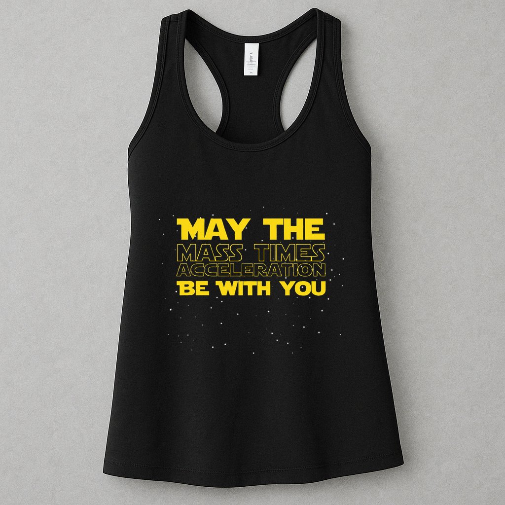 Physics Physicist Mass Times Acceleration Womens Tank Top