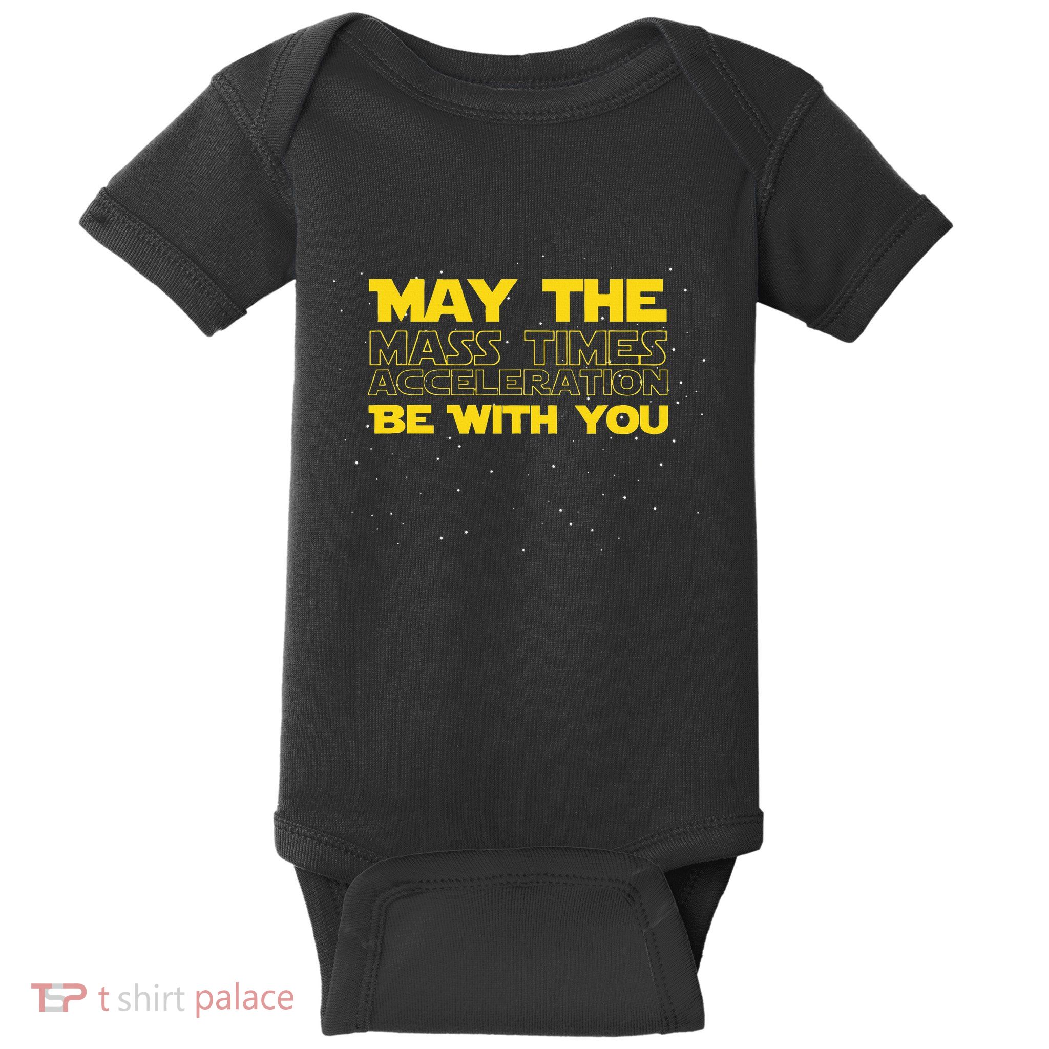 Physics Physicist Mass Times Acceleration Baby Bodysuit