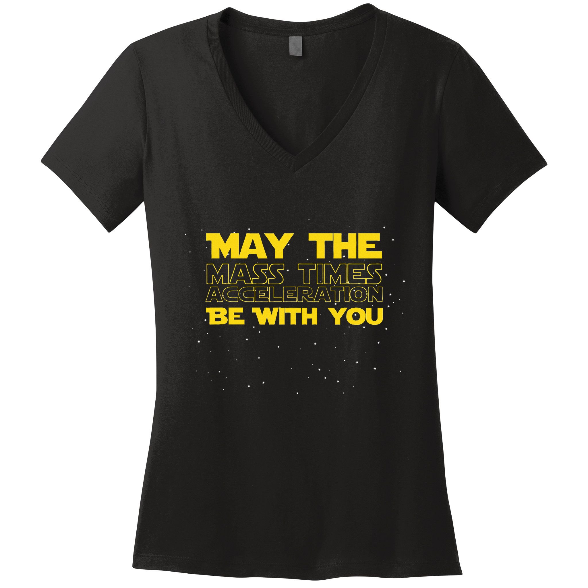Physics Physicist Mass Times Acceleration Women's V-Neck T-Shirt