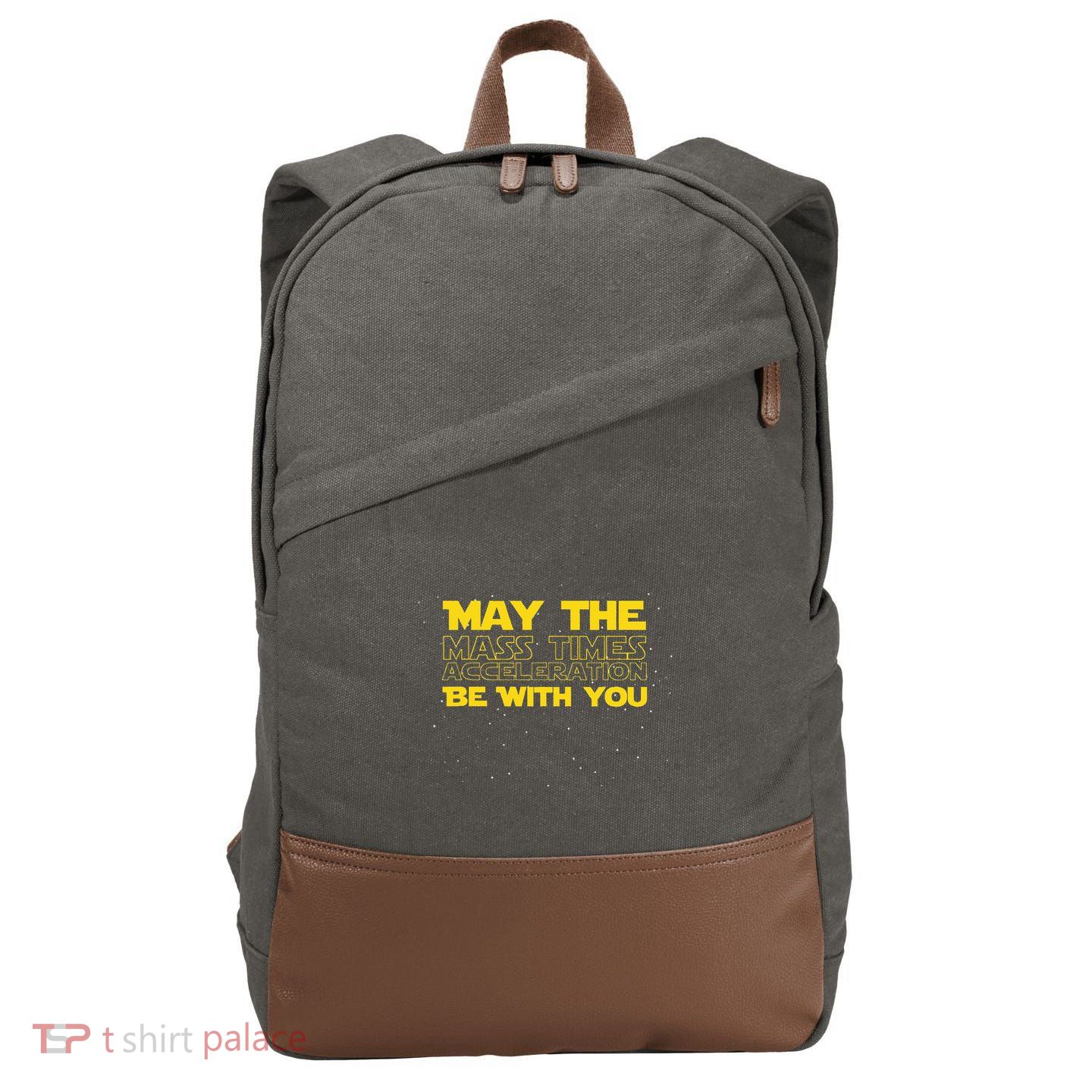 Physics Physicist Mass Times Acceleration Cotton Canvas Backpack
