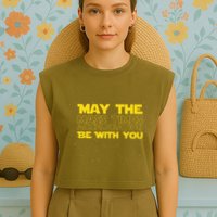 Physics Physicist Mass Times Acceleration Garment-Dyed Women's Muscle Tee