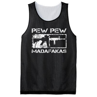 Pew Pew Madafakas Pro Guns Owner Ar15 Funny Gun Joke Mesh Reversible Basketball Jersey Tank