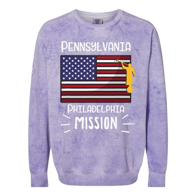 Pennsylvania Philadelphia Mormon Lds Mission Missionary Colorblast Crewneck Sweatshirt