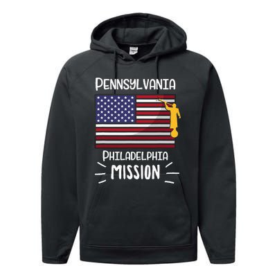 Pennsylvania Philadelphia Mormon Lds Mission Missionary Performance Fleece Hoodie