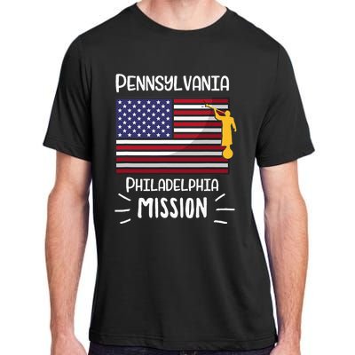 Pennsylvania Philadelphia Mormon Lds Mission Missionary Adult ChromaSoft Performance T-Shirt