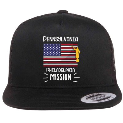 Pennsylvania Philadelphia Mormon Lds Mission Missionary Flat Bill Trucker Hat