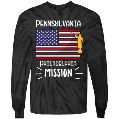 Pennsylvania Philadelphia Mormon Lds Mission Missionary Tie-Dye Long Sleeve Shirt