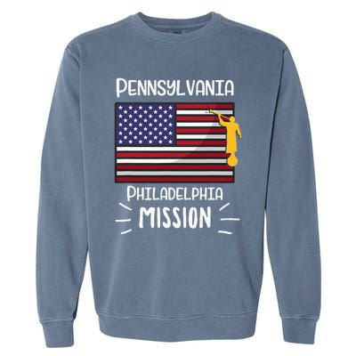 Pennsylvania Philadelphia Mormon Lds Mission Missionary Garment-Dyed Sweatshirt