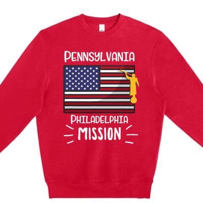 Pennsylvania Philadelphia Mormon Lds Mission Missionary Premium Crewneck Sweatshirt