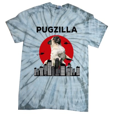 Pugzilla Pug mom Pug dad pug lover pug funny animal lover Tie-Dye T-Shirt