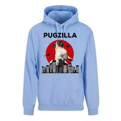 Pugzilla Pug mom Pug dad pug lover pug funny animal lover Unisex Surf Hoodie