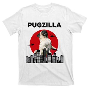 Pugzilla Pug mom Pug dad pug lover pug funny animal lover T-Shirt