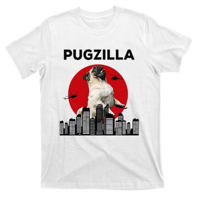 Pugzilla Pug mom Pug dad pug lover pug funny animal lover T-Shirt