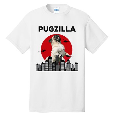 Pugzilla Pug mom Pug dad pug lover pug funny animal lover Tall T-Shirt