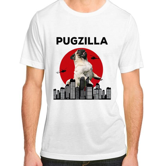 Pugzilla Pug mom Pug dad pug lover pug funny animal lover Adult ChromaSoft Performance T-Shirt