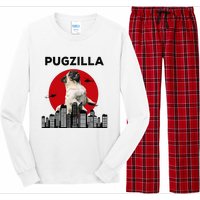 Pugzilla Pug mom Pug dad pug lover pug funny animal lover Long Sleeve Pajama Set