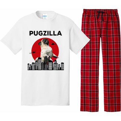 Pugzilla Pug mom Pug dad pug lover pug funny animal lover Pajama Set