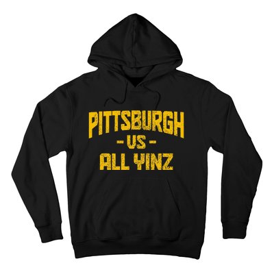 Pittsburgh Pennsylvania Map Yinz Vintage Pride Funny Yinzer Hoodie