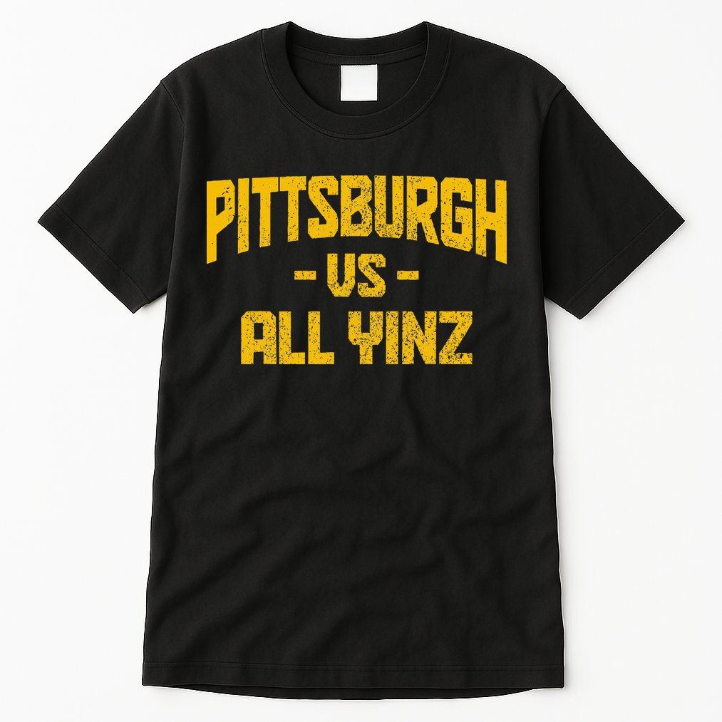 Pittsburgh Pennsylvania Map Yinz Vintage Pride Funny Yinzer Tall T-Shirt