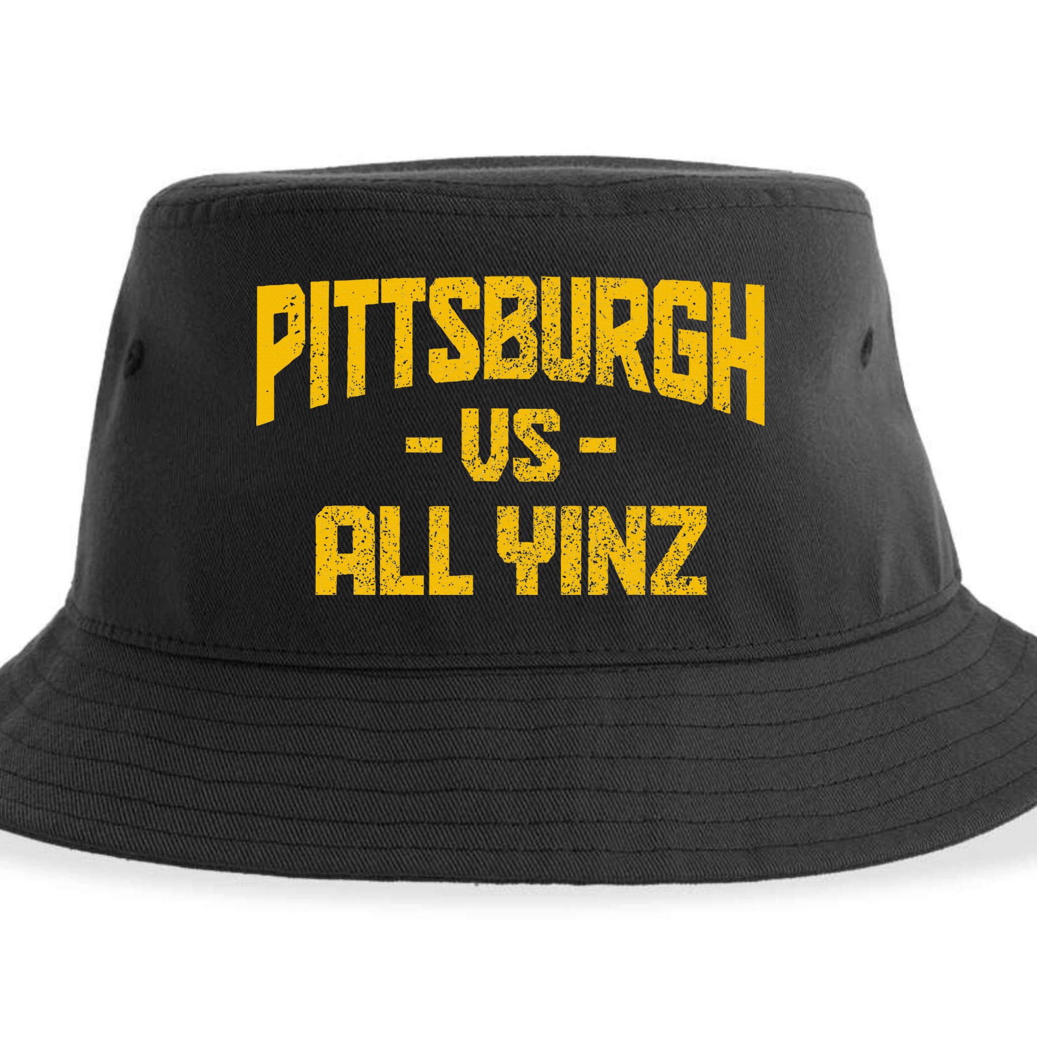 Pittsburgh Pennsylvania Map Yinz Vintage Pride Funny Yinzer Sustainable Bucket Hat