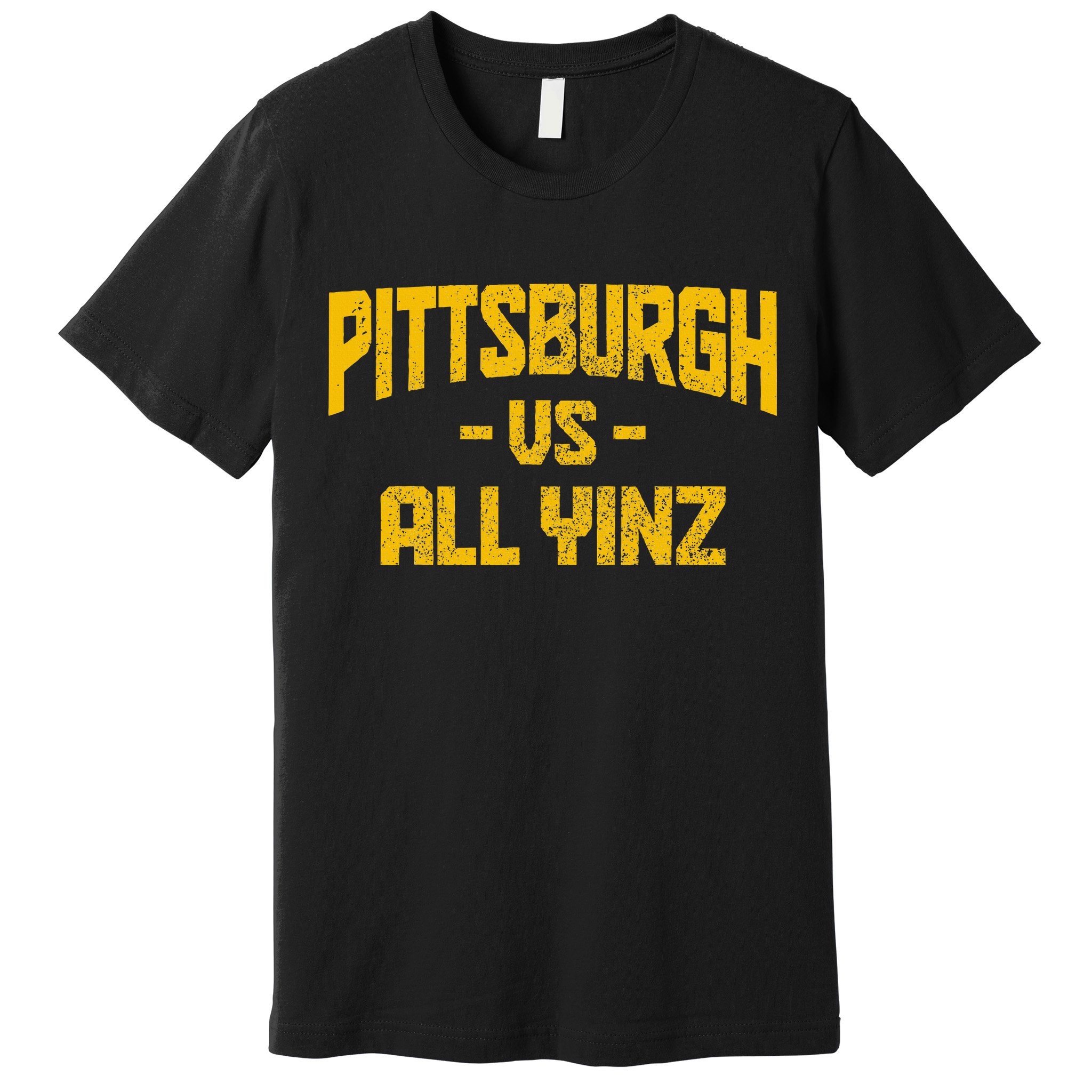 Pittsburgh Pennsylvania Map Yinz Vintage Pride Funny Yinzer Premium T-Shirt