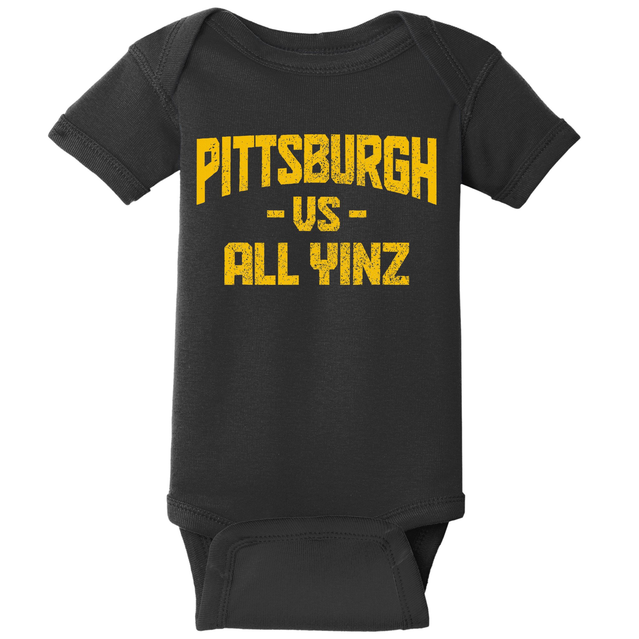 Pittsburgh Pennsylvania Map Yinz Vintage Pride Funny Yinzer Baby Bodysuit