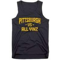 Pittsburgh Pennsylvania Map Yinz Vintage Pride Funny Yinzer Tank Top