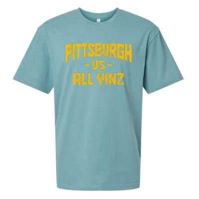 Pittsburgh Pennsylvania Map Yinz Vintage Pride Funny Yinzer Sueded Cloud Jersey T-Shirt