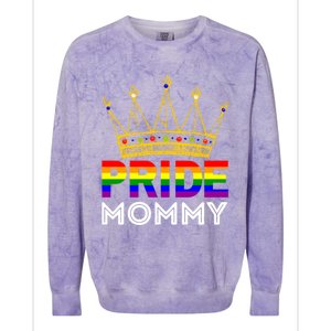 Pride Proud Mommy Mom Funny Lgbtqia Gay Lesbian Gift Colorblast Crewneck Sweatshirt