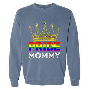 Pride Proud Mommy Mom Funny Lgbtqia Gay Lesbian Gift Garment-Dyed Sweatshirt