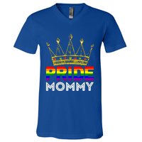 Pride Proud Mommy Mom Funny Lgbtqia Gay Lesbian Gift V-Neck T-Shirt