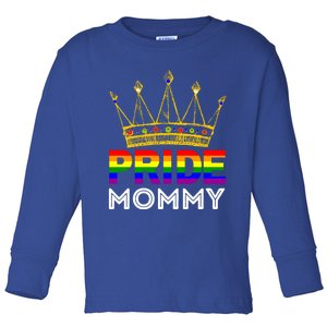 Pride Proud Mommy Mom Funny Lgbtqia Gay Lesbian Gift Toddler Long Sleeve Shirt