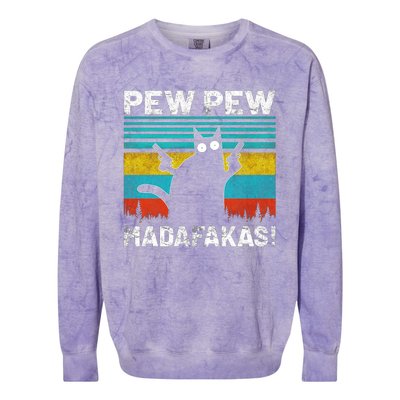 PEW PEW MADAFAKAS Colorblast Crewneck Sweatshirt