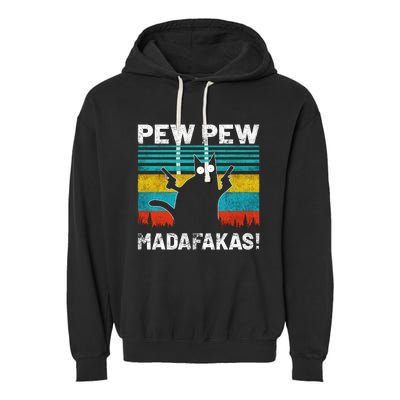 PEW PEW MADAFAKAS Garment-Dyed Fleece Hoodie