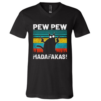 PEW PEW MADAFAKAS V-Neck T-Shirt