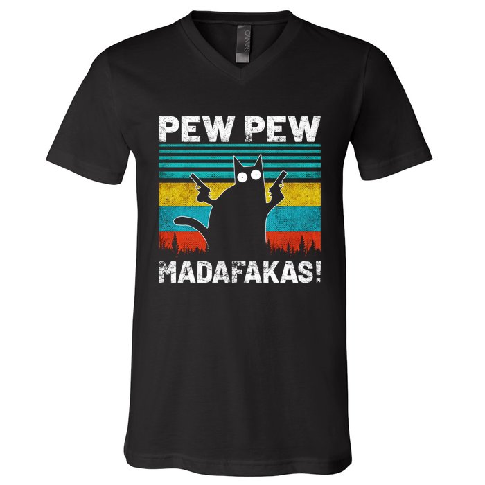 PEW PEW MADAFAKAS V-Neck T-Shirt