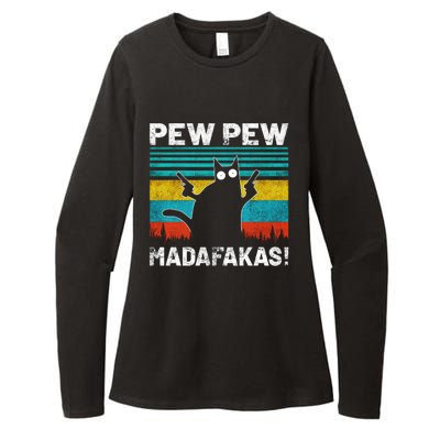 PEW PEW MADAFAKAS Womens CVC Long Sleeve Shirt