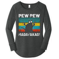 PEW PEW MADAFAKAS Women's Perfect Tri Tunic Long Sleeve Shirt