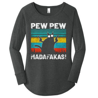 PEW PEW MADAFAKAS Women's Perfect Tri Tunic Long Sleeve Shirt