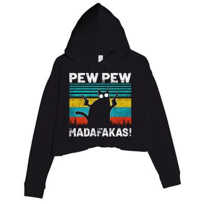 PEW PEW MADAFAKAS Crop Fleece Hoodie