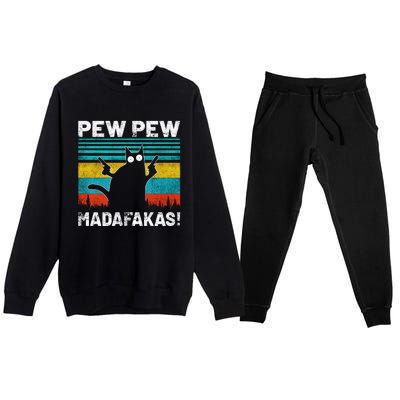 PEW PEW MADAFAKAS Premium Crewneck Sweatsuit Set