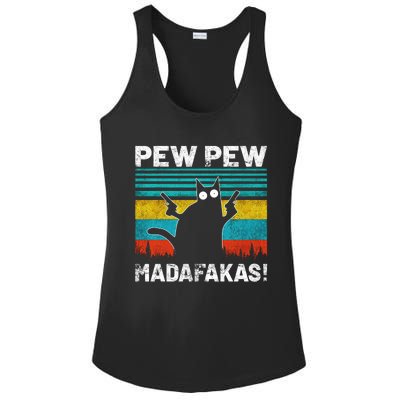 PEW PEW MADAFAKAS Ladies PosiCharge Competitor Racerback Tank