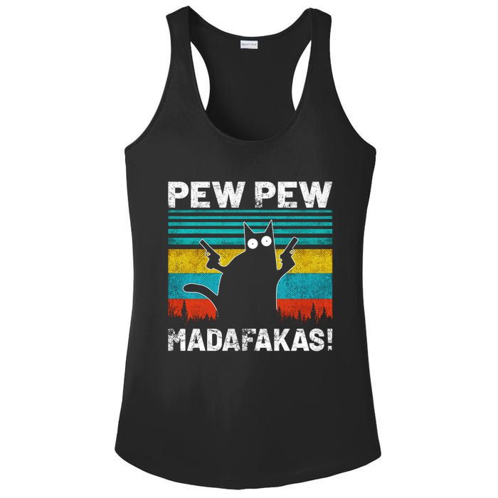 PEW PEW MADAFAKAS Ladies PosiCharge Competitor Racerback Tank