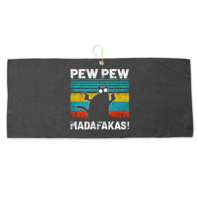 PEW PEW MADAFAKAS Large Microfiber Waffle Golf Towel