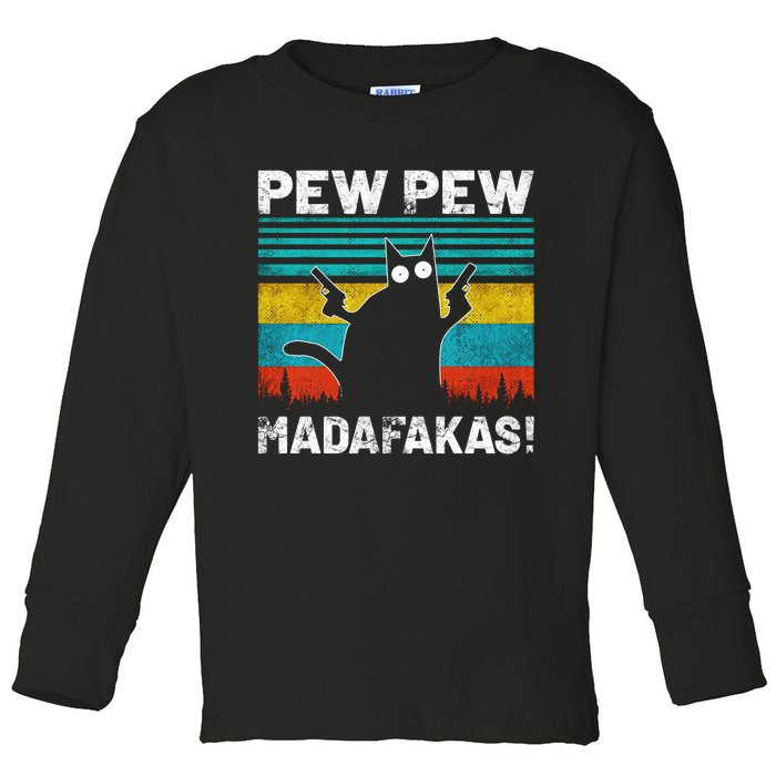 PEW PEW MADAFAKAS Toddler Long Sleeve Shirt