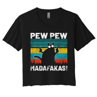 PEW PEW MADAFAKAS Women's Crop Top Tee