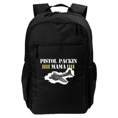 Pistol Packin Mama Aircraft Vintage Backpack