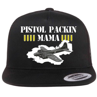 Pistol Packin Mama Aircraft Vintage Flatbill Hat