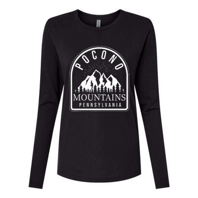 Poconos Pocono Mountains Pennsylvania Womens Cotton Relaxed Long Sleeve T-Shirt